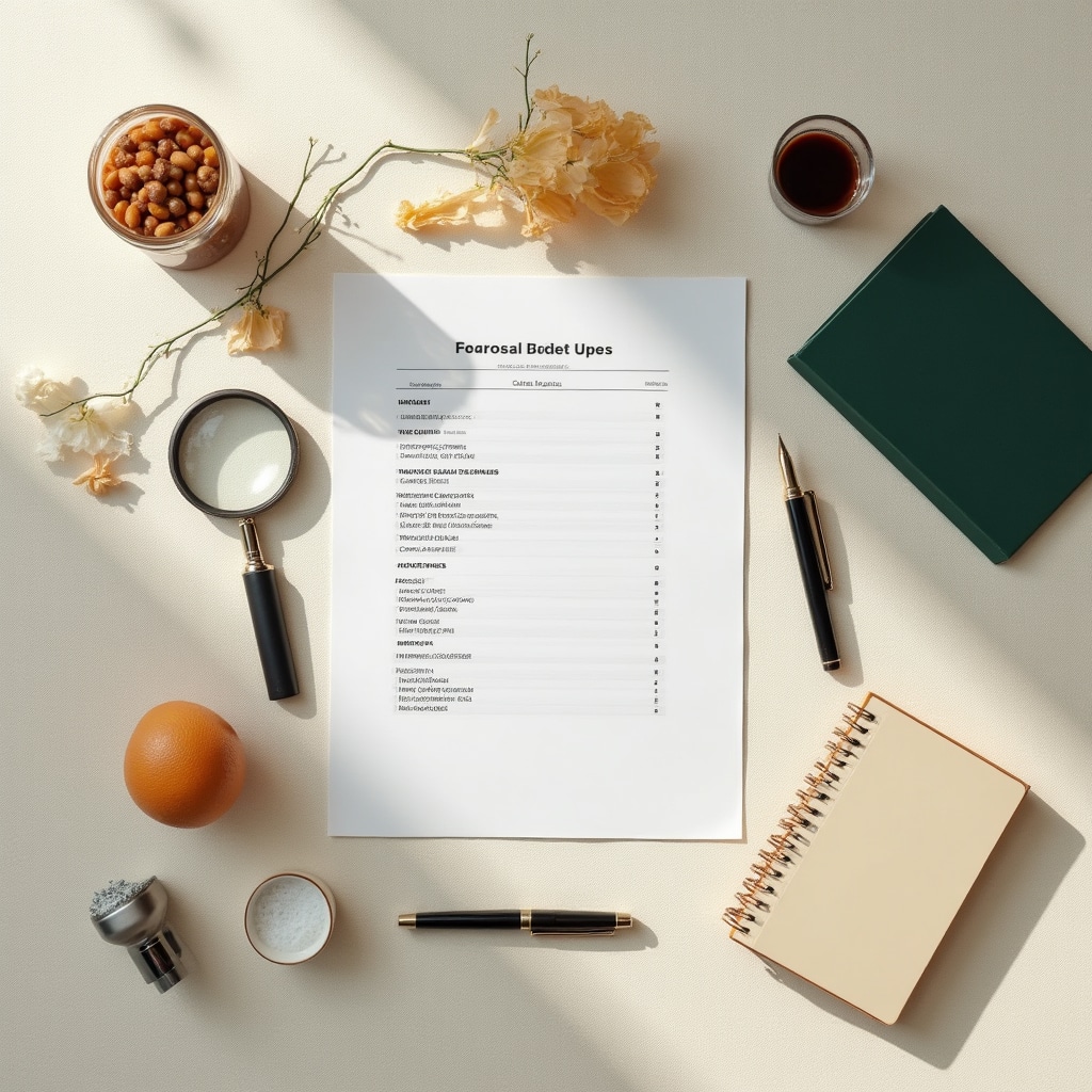 Strumenti per la lettura delle etichette alimentari: lente, scheda di verifica e lista prodotti